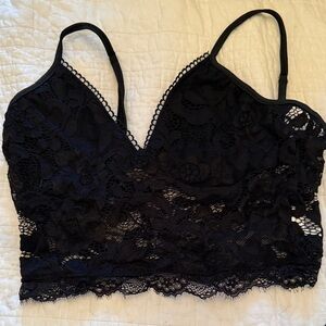 SHEIN Black Lace Bandeau